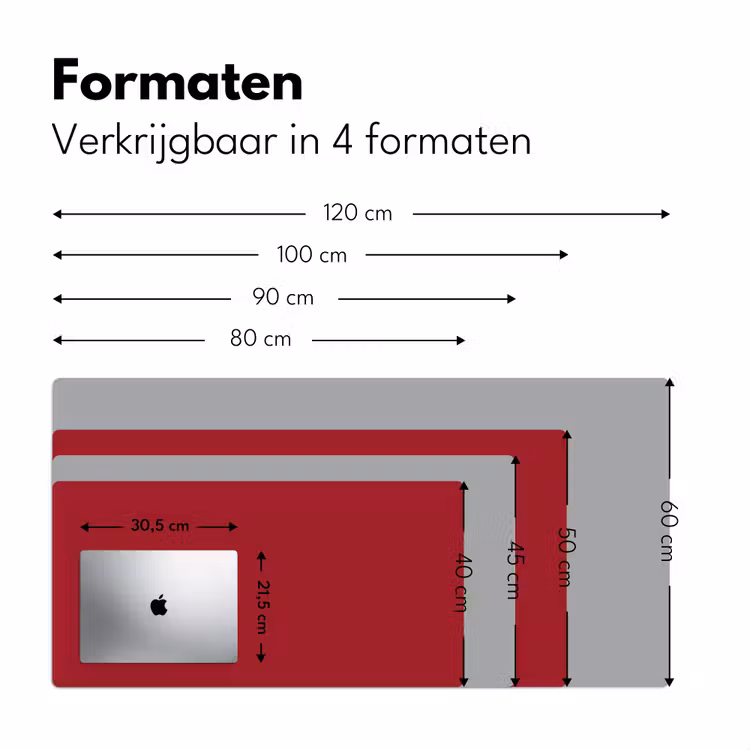 Burgundy - Wine - Rood Muismat XXL klein 681 -sfeer5