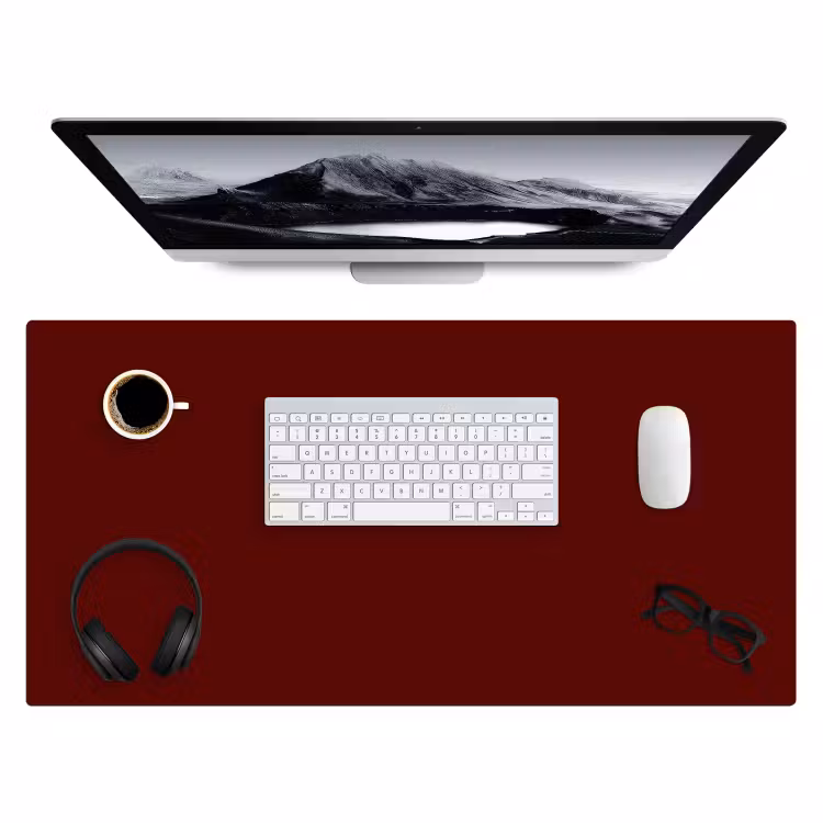 Burnt - Mahogany - Rood Muismat XXL klein 681 -3d