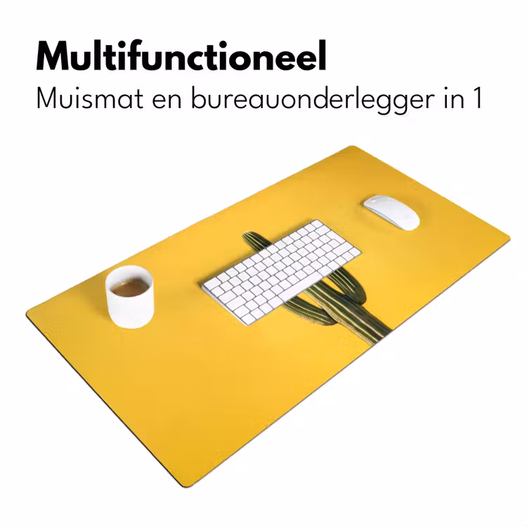 Cactus - Groen - Minimalistisch Muismat XXL klein -sfeer4