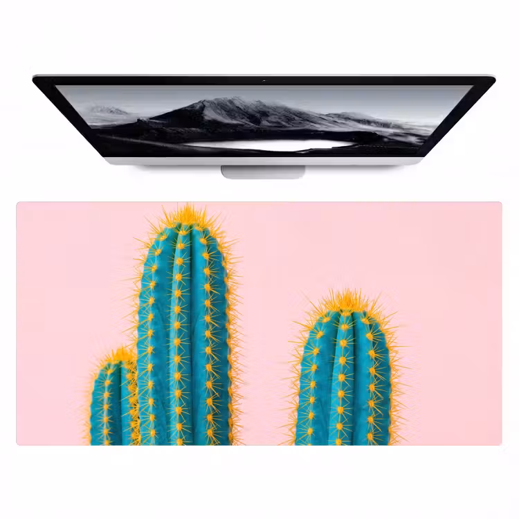 Cactussen - Modern - Pastel Muismat XXL klein -zzz3d