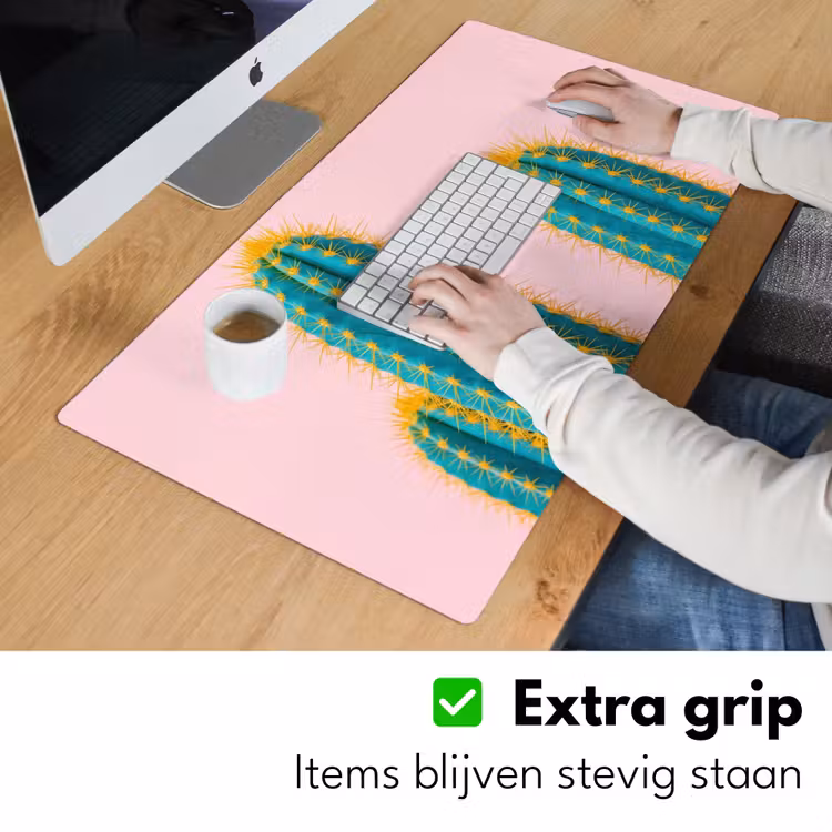 Cactussen - Modern - Pastel Muismat XXL klein -sfeer3