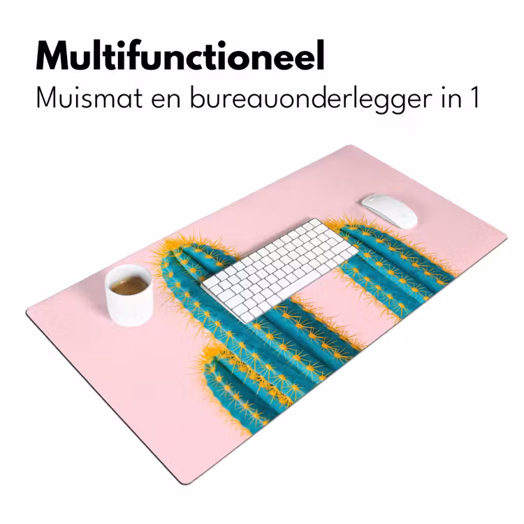 Cactussen - Modern - Pastel Muismat XXL klein -sfeer4