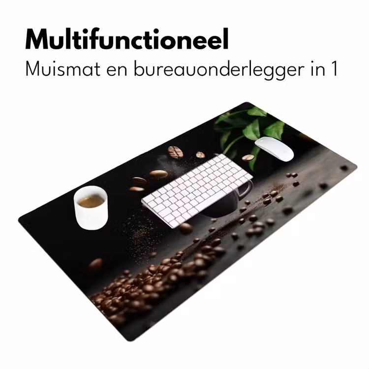 Cappuccino - Kop - Bonen - Bruin Muismat XXL klein -sfeer4