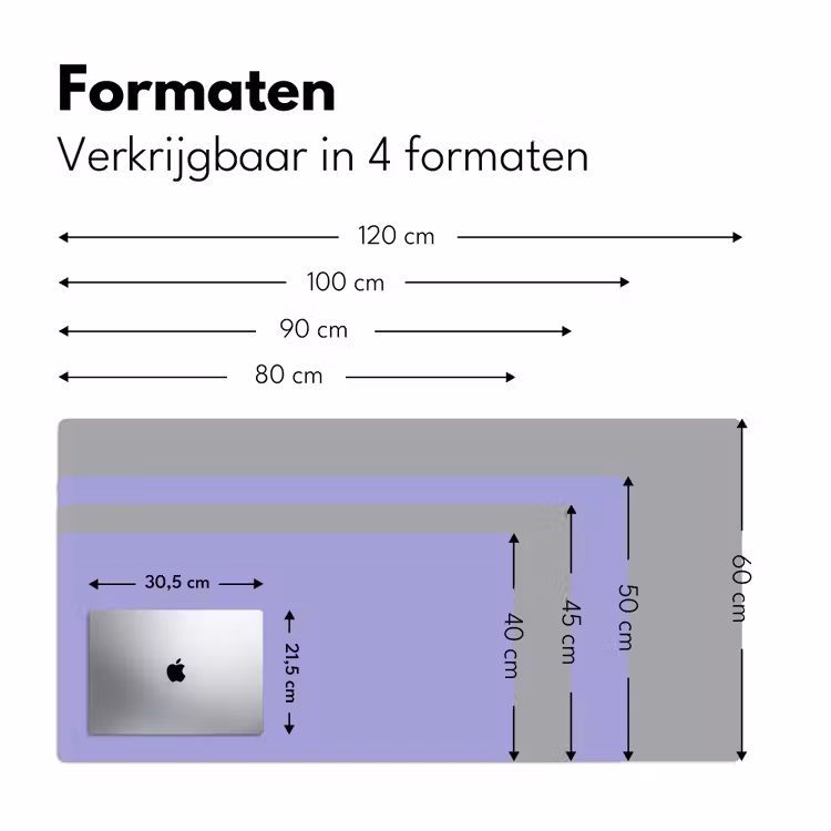 Ceil - Paars - Lila Muismat XXL klein 681 -sfeer5