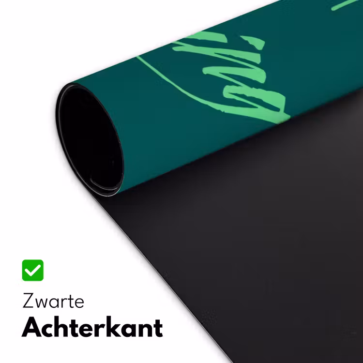 c'est la fucking vie - Groen - Handgeschreven Muismat XXL klein -sfeer2
