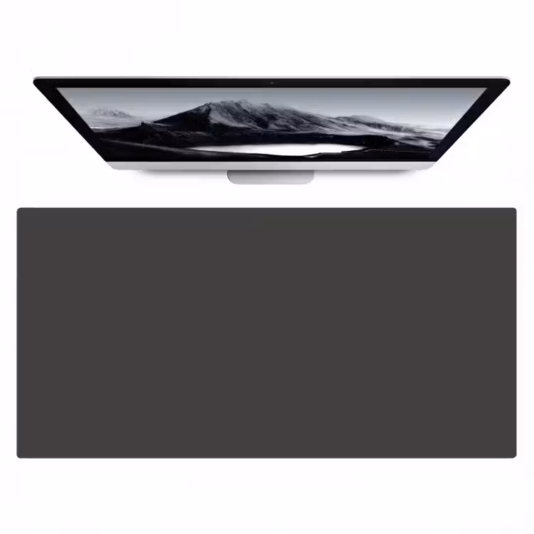 Charcoal - Grijs- Grey Muismat XXL klein 681 -zzz3d