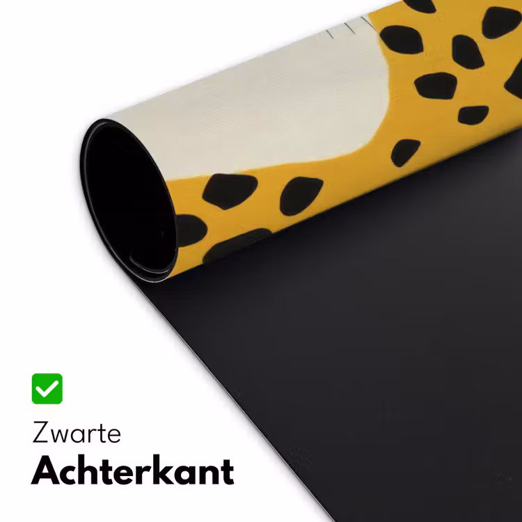 Cheetah - Illustratie - Geel Muismat XXL klein -sfeer2