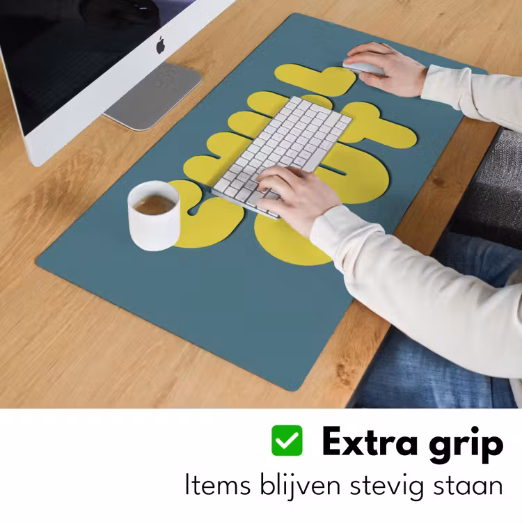 Chill out - Geel - Blauw Muismat XXL klein -sfeer3