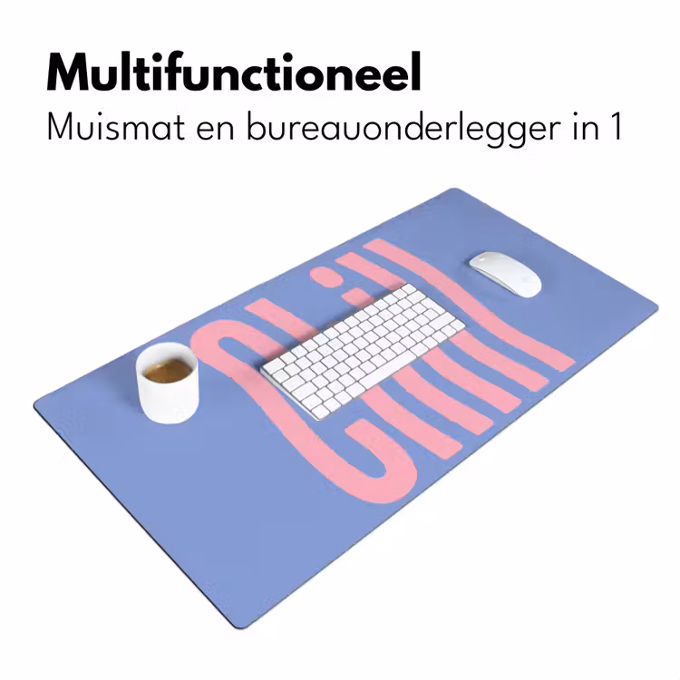 Chill - Roze - Blauw - Golvend Muismat XXL klein -sfeer4