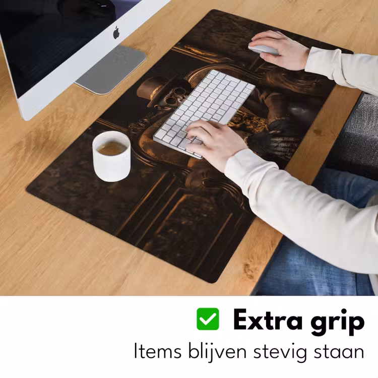 Chimpansee - Stoel - Pak - Bruin Muismat XXL klein -sfeer3