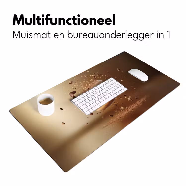 Chocolade - Macarons - Eten - Snoep Muismat XXL klein -sfeer4