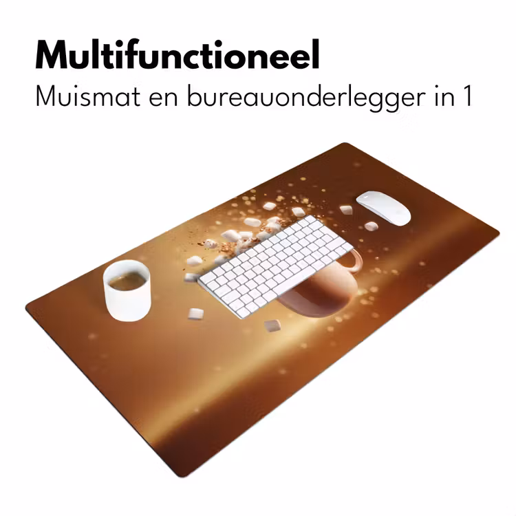 Chocomelk - Drinken - Warm - Bruin Muismat XXL klein -sfeer4