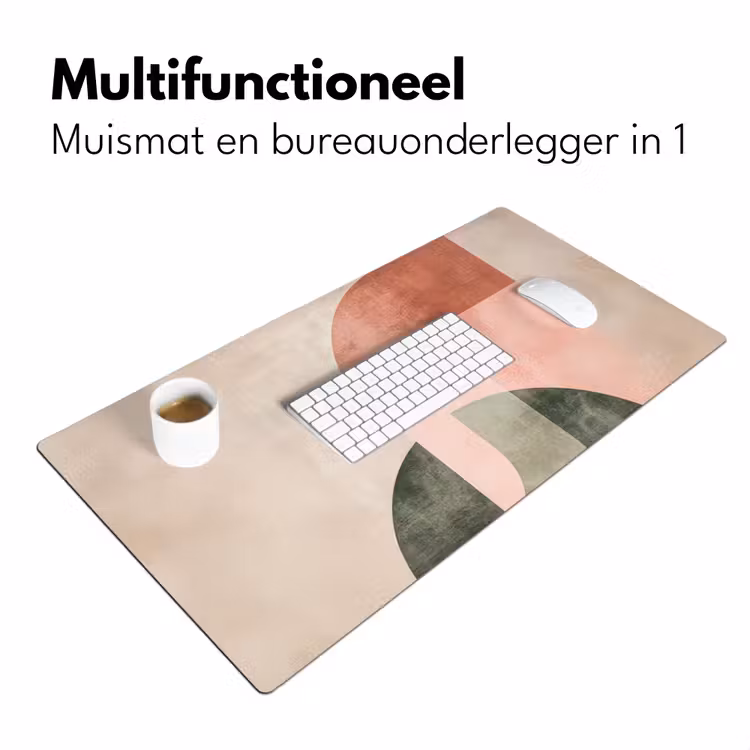 Cirkel - Abstract - Roze Muismat XXL klein -sfeer4