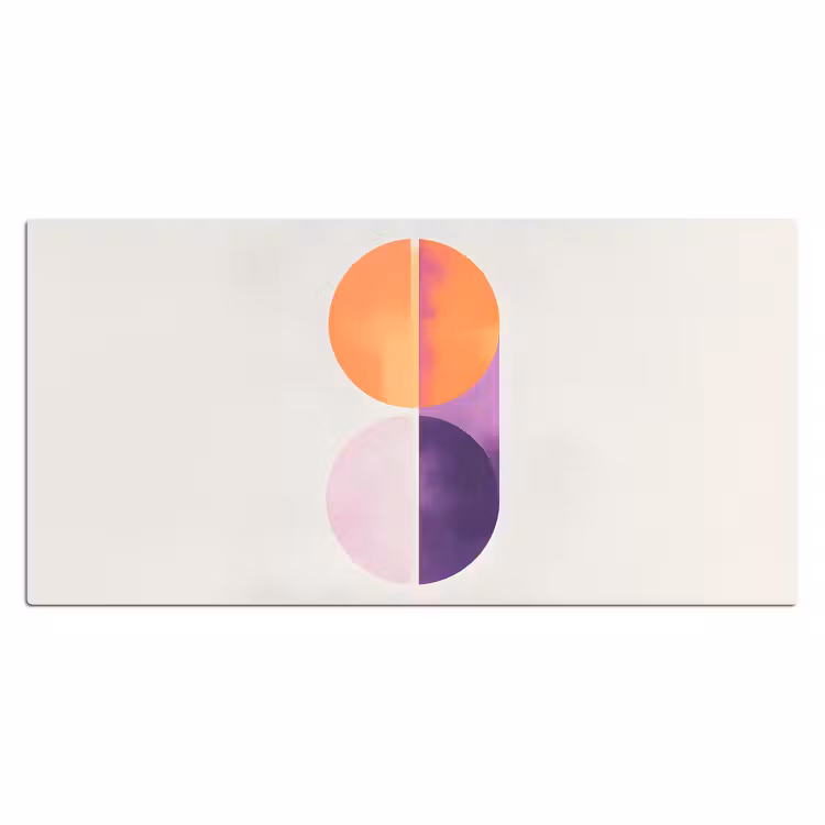 Cirkels - Abstract - Paars Muismat XXL klein -3d_leeg