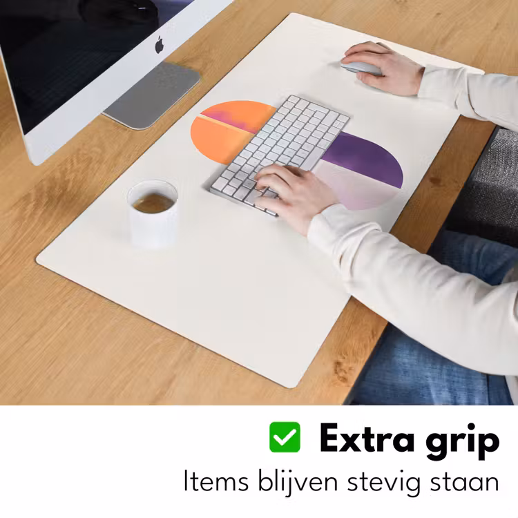 Cirkels - Abstract - Paars Muismat XXL klein -sfeer3