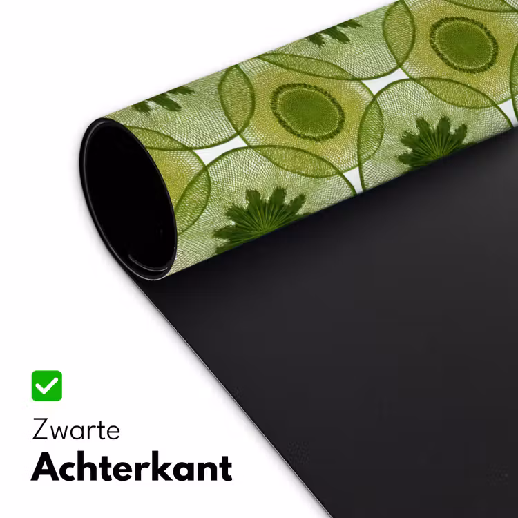Cirkels - Patroon - Groen Muismat XXL klein 681 -sfeer2