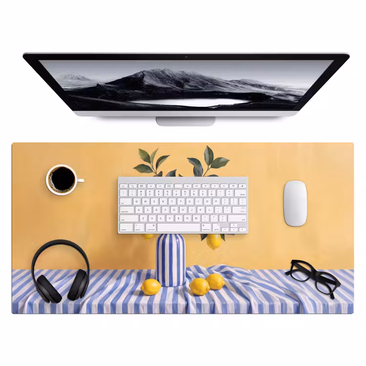 Bureau onderlegger - Citroen - Stilleven - Modern - Citroen - Stilleven - Modern Muismat XXL klein
