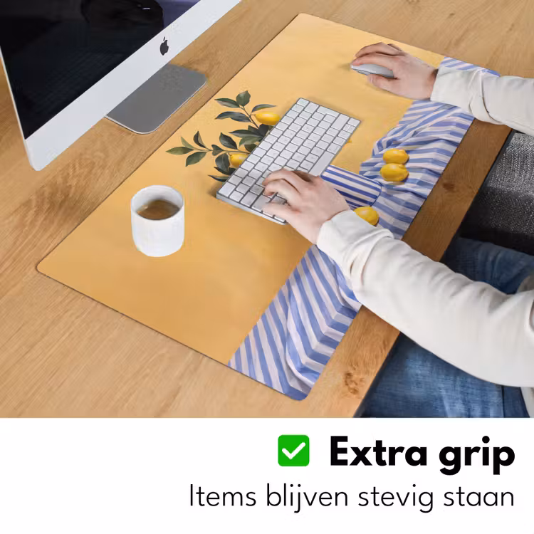 Bureau onderlegger - Citroen - Stilleven - Modern - Citroen - Stilleven - Modern Muismat XXL klein