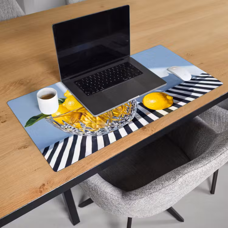 Bureau onderlegger - Citroenen - Fruit - Geel - Citroenen - Fruit - Geel Muismat XXL klein