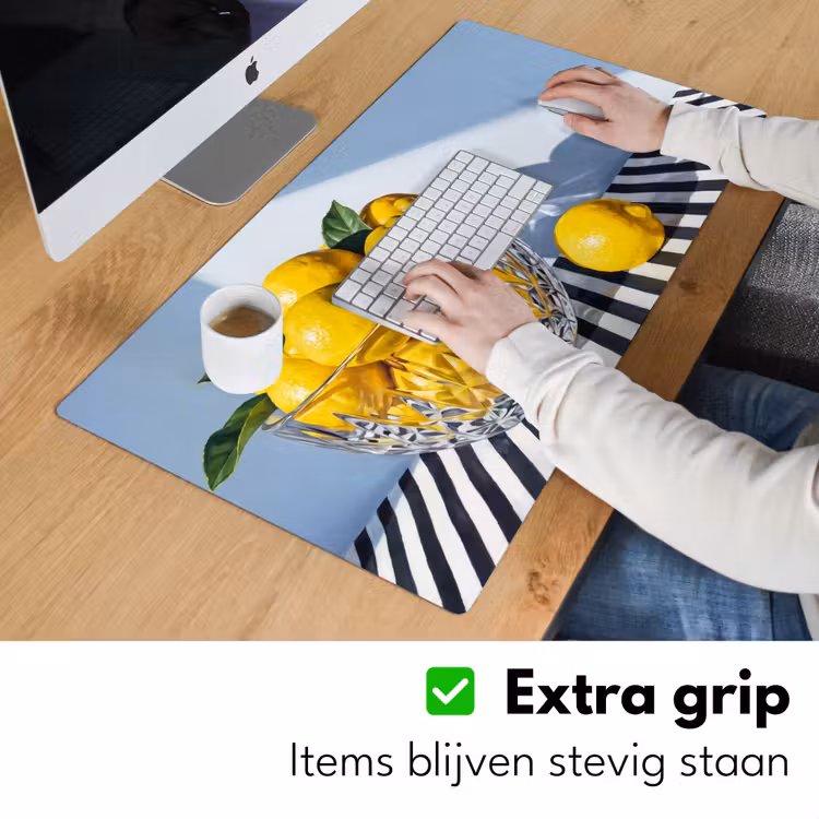 Bureau onderlegger - Citroenen - Fruit - Geel - Citroenen - Fruit - Geel Muismat XXL klein