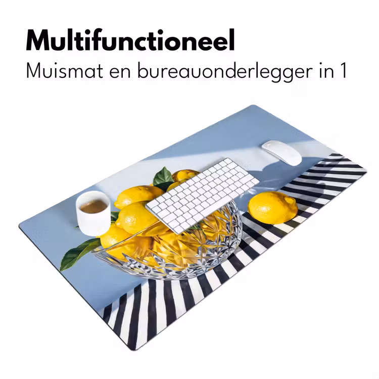 Bureau onderlegger - Citroenen - Fruit - Geel - Citroenen - Fruit - Geel Muismat XXL klein