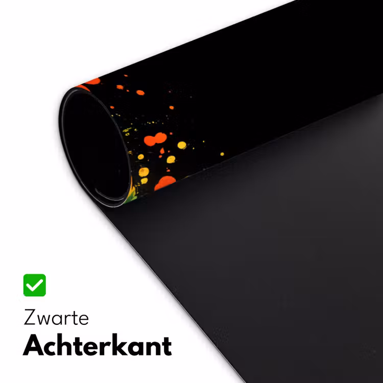 Citroenen - Peper - Kruiden - Graffiti - Verf - Abstract Muismat XXL klein -sfeer2