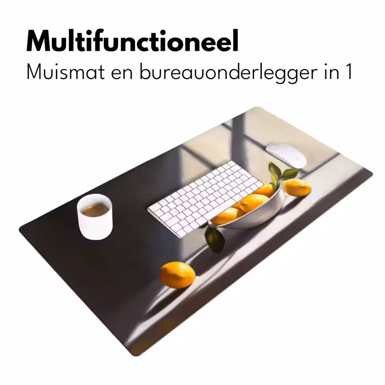Citroenen - Stilleven - Geel Muismat XXL klein -sfeer4