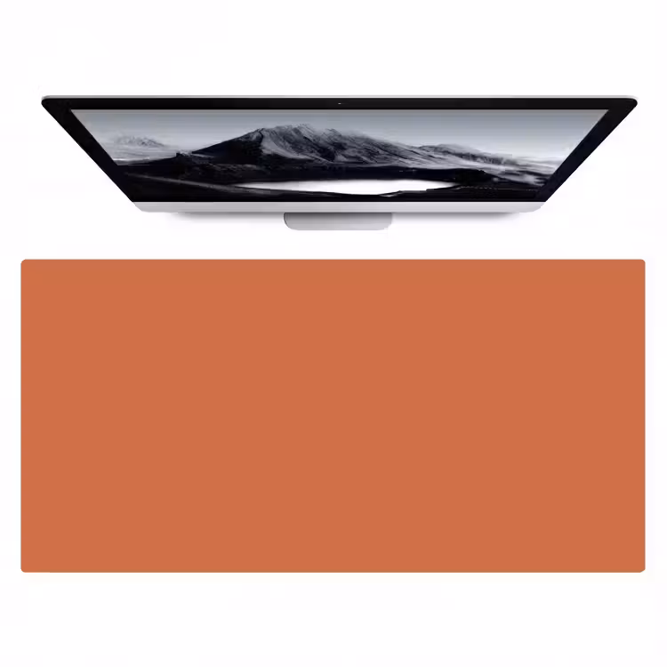 Classic - Terracotta - Oranje Muismat XXL klein 681 -zzz3d