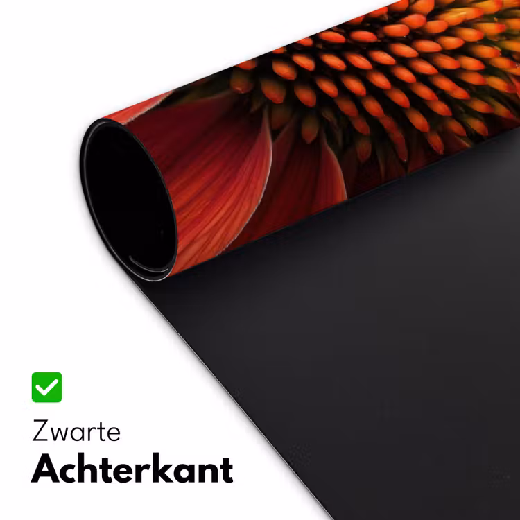 Close up - Bloem- Rood Muismat XXL klein -sfeer2