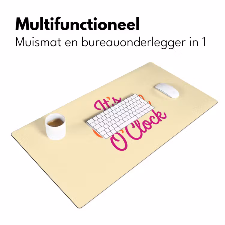 Cocktail O'Clock - Geel - Retro Muismat XXL klein -sfeer4