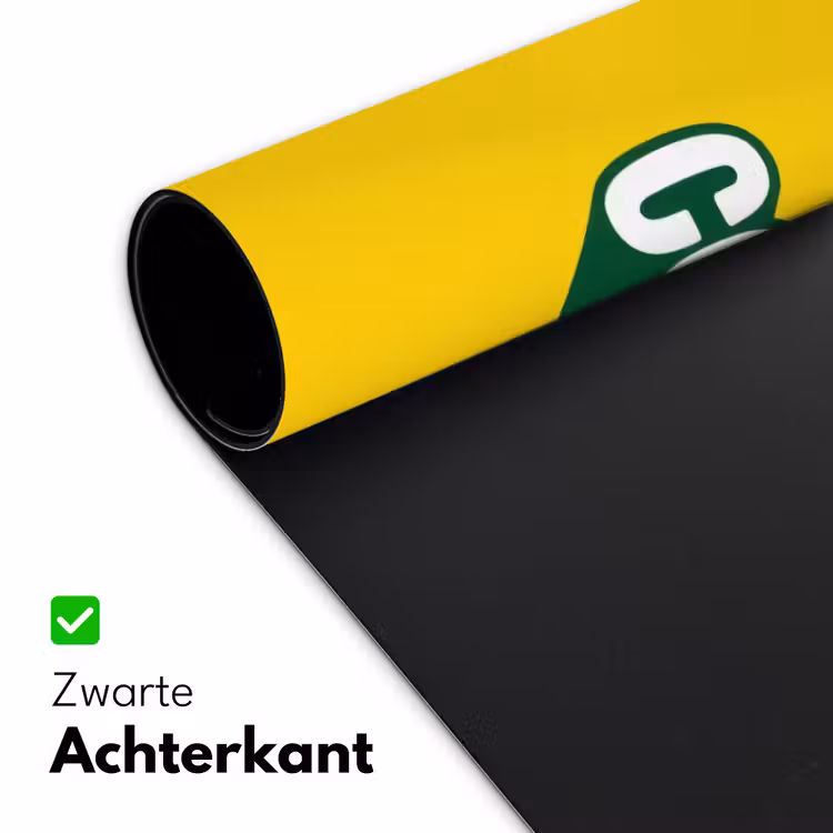 Cool - Geel - Groen Muismat XXL klein -sfeer2