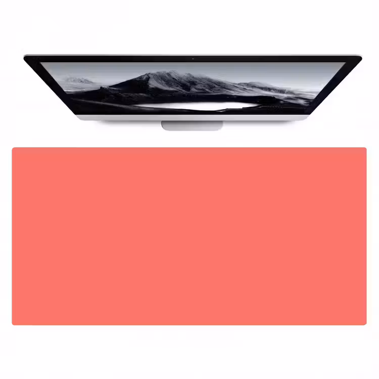 Coral - Punch - Koraal Muismat XXL klein 681 -zzz3d
