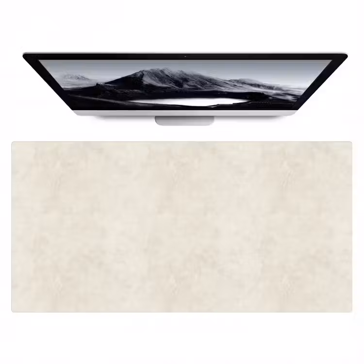 Crème - Egaal - Beton Muismat XXL klein 681 -zzz3d