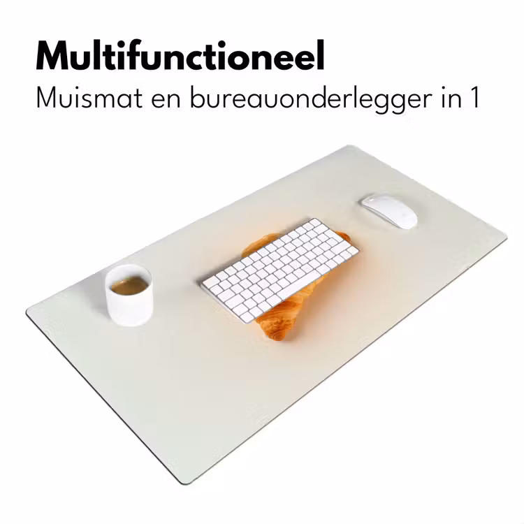 Croissant - Brood - Beige Muismat XXL klein -sfeer4