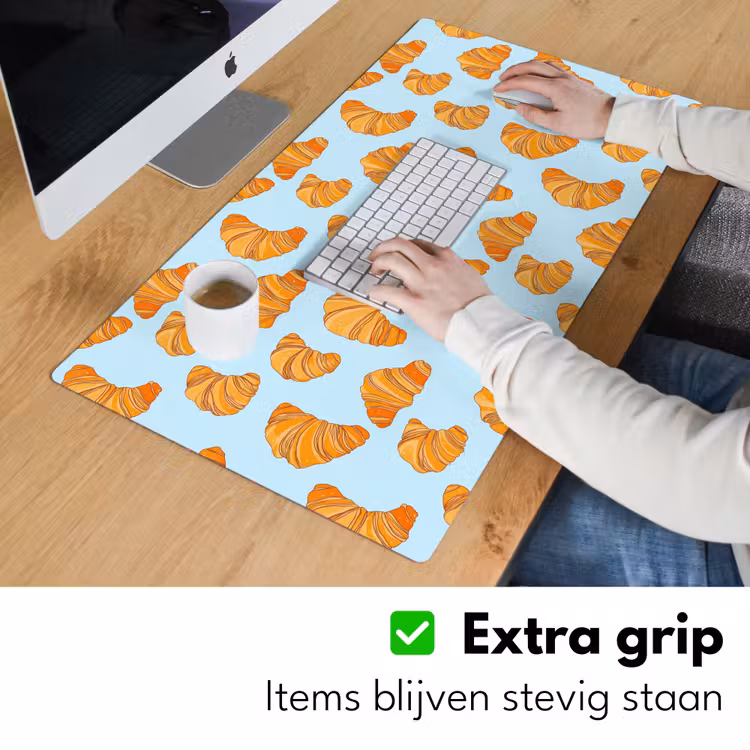 Croissant - Speels - Blauw Muismat XXL klein 681 -sfeer3
