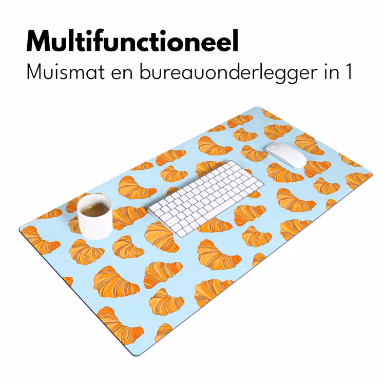 Croissant - Speels - Blauw Muismat XXL klein 681 -sfeer4