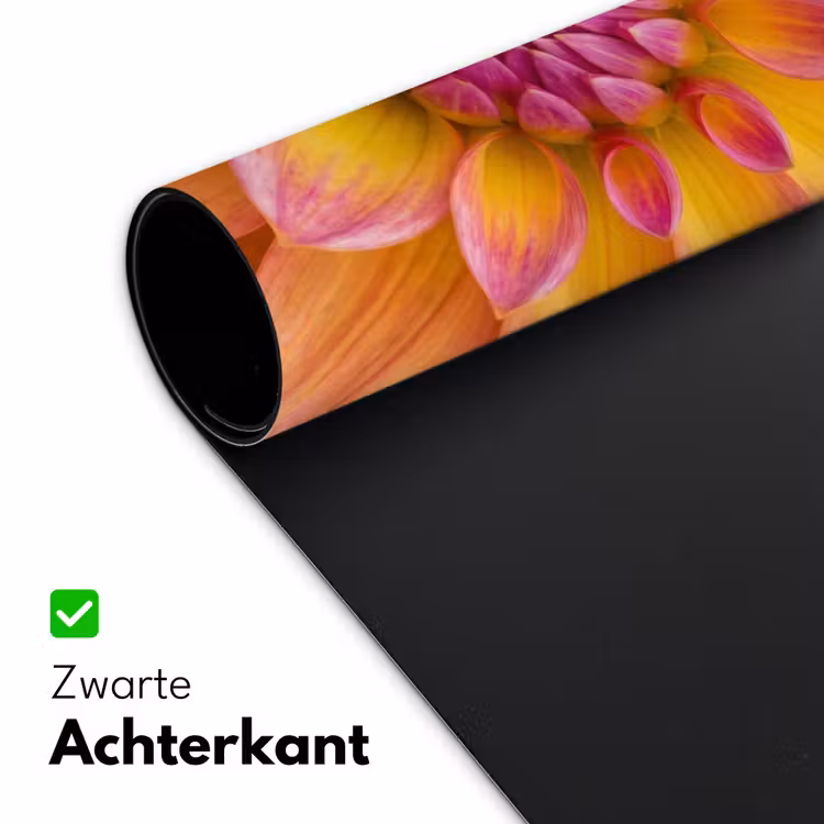 Dahlia - Bloem - Oranje Muismat XXL klein -sfeer2