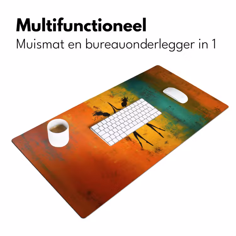 Dansen - Vrouwen - Verfstructuur Muismat XXL klein -sfeer4
