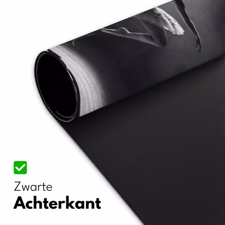 Danser - Podium - Zwart-wit - Kunst - Klassiek Muismat XXL klein -sfeer2