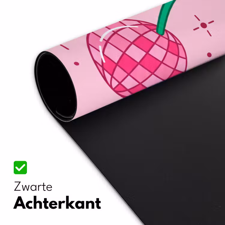 Decoratie - Disco-bal - Feest - Roze Muismat XXL klein -sfeer2