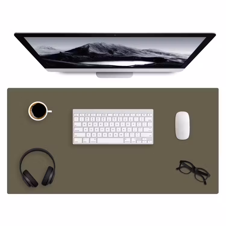 Deep - Khaki - Groen Muismat XXL klein 681 -3d