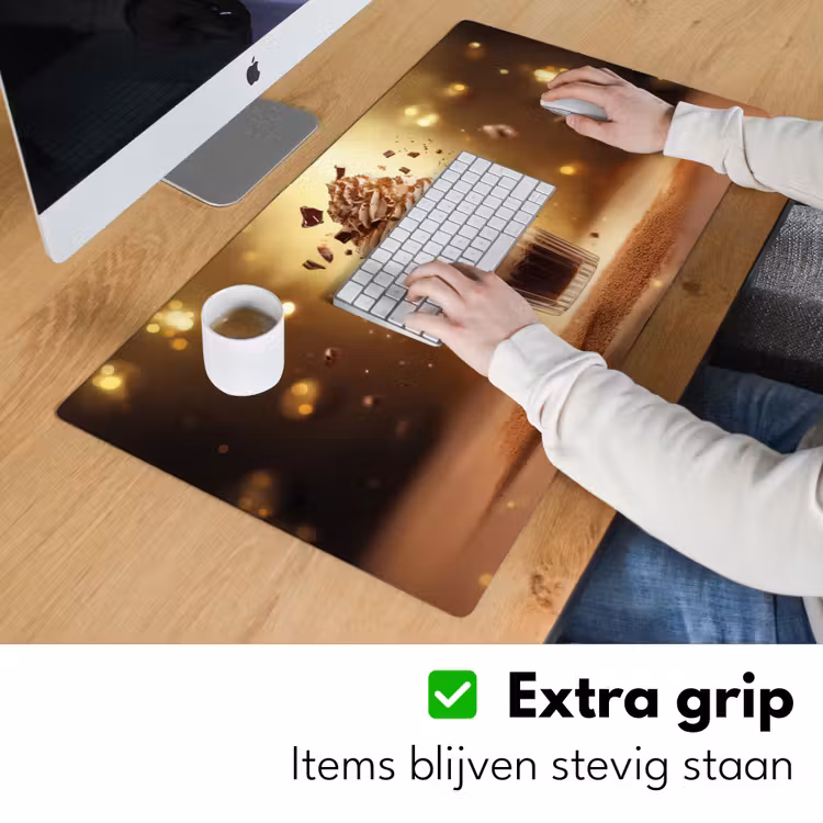 Dessert - Chocolade - Zoet - Eten Muismat XXL klein -sfeer3