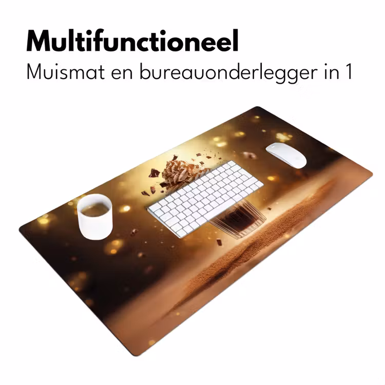 Dessert - Chocolade - Zoet - Eten Muismat XXL klein -sfeer4