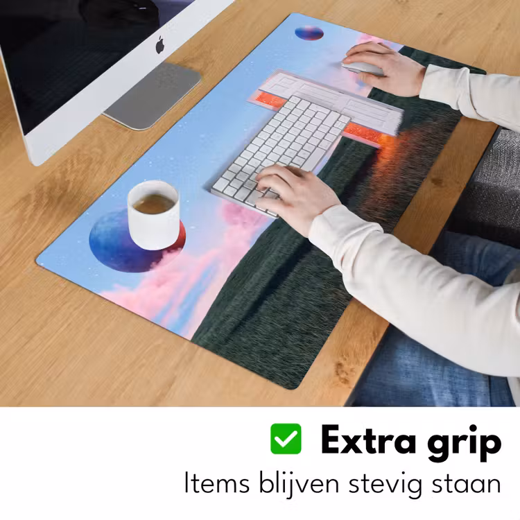 Bureau onderlegger - Deur - Fantasie - Ruimte - Deur - Fantasie - Ruimte Muismat XXL klein