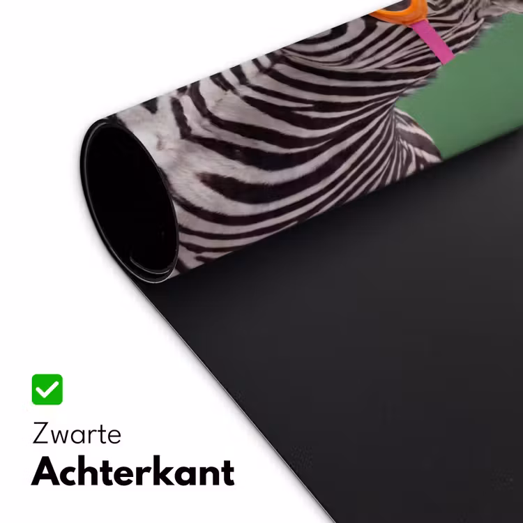 Dier - Bril - Bel - Modern - Groen Muismat XXL klein -sfeer2