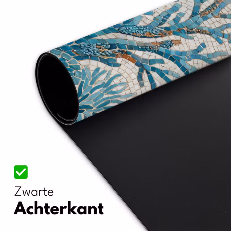 Dieren - Onderwater - Natuur - Mozaïek - Blauw Muismat XXL klein -sfeer2