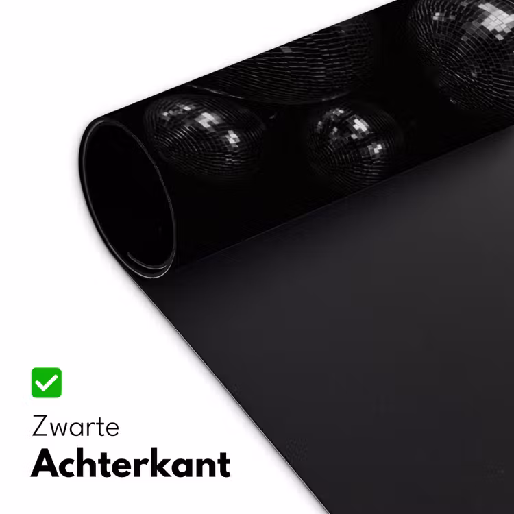 Discoballen - Minimalistisch - Zwart Muismat XXL klein -sfeer2