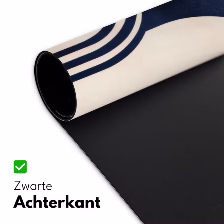 Donkerblauw - Abstract - Lijnen Muismat XXL klein -sfeer2