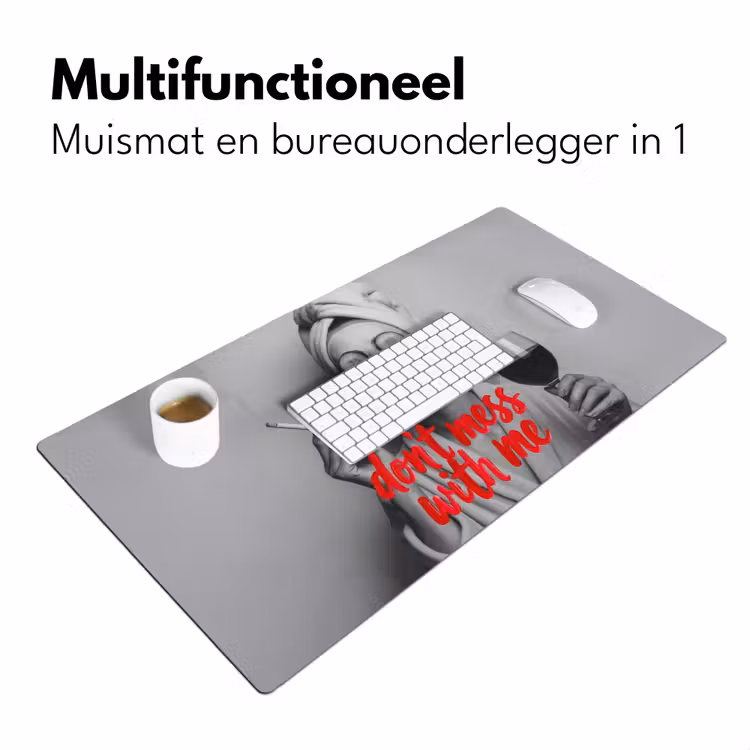 Don't mess with me - Wijn - Vrouw - Sigaret Muismat XXL klein -sfeer4