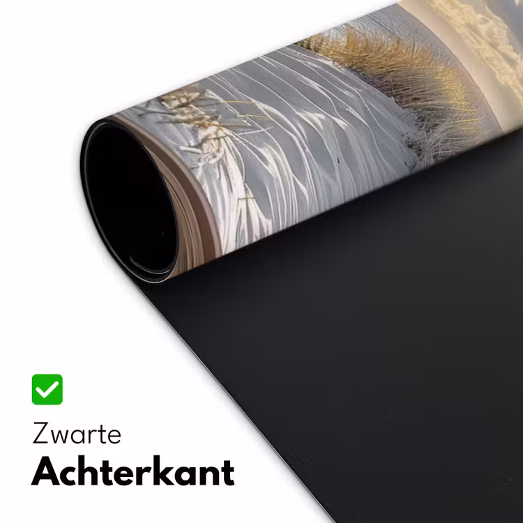 Doorkijk - Strand - Duinen - Zee - Natuur Muismat XXL klein -sfeer2